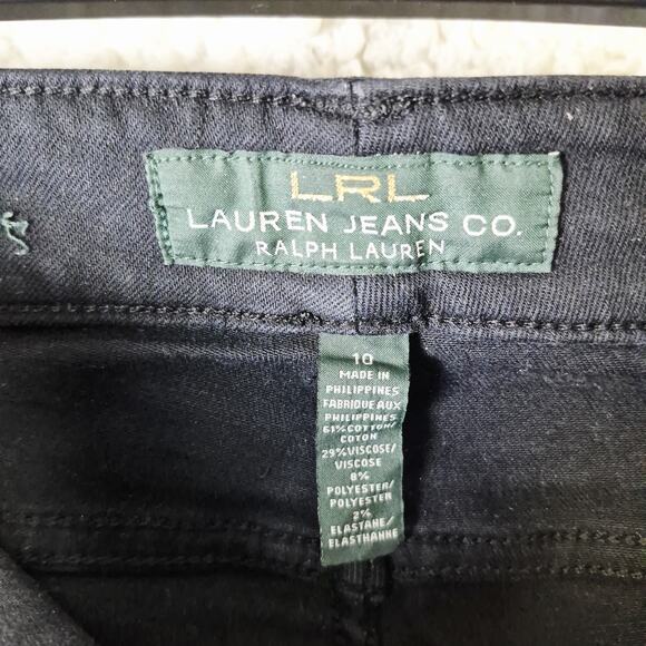 Lauren Ralph Lauren Heritage Jeans Co. Women’s Size 10 Black Stretch Denim Jeans - Picture 8 of 14